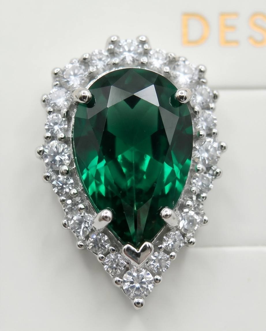 Bomb Party USA™ The Paloma Studs – Lab-Created Emerald Stud Earrings